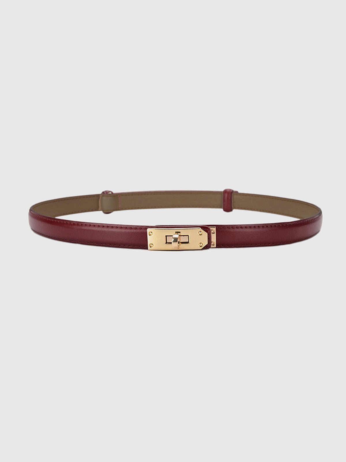 Rolo Belt - Regular Fit Slim Polyurethane Waist Accessory for Casual Style 2