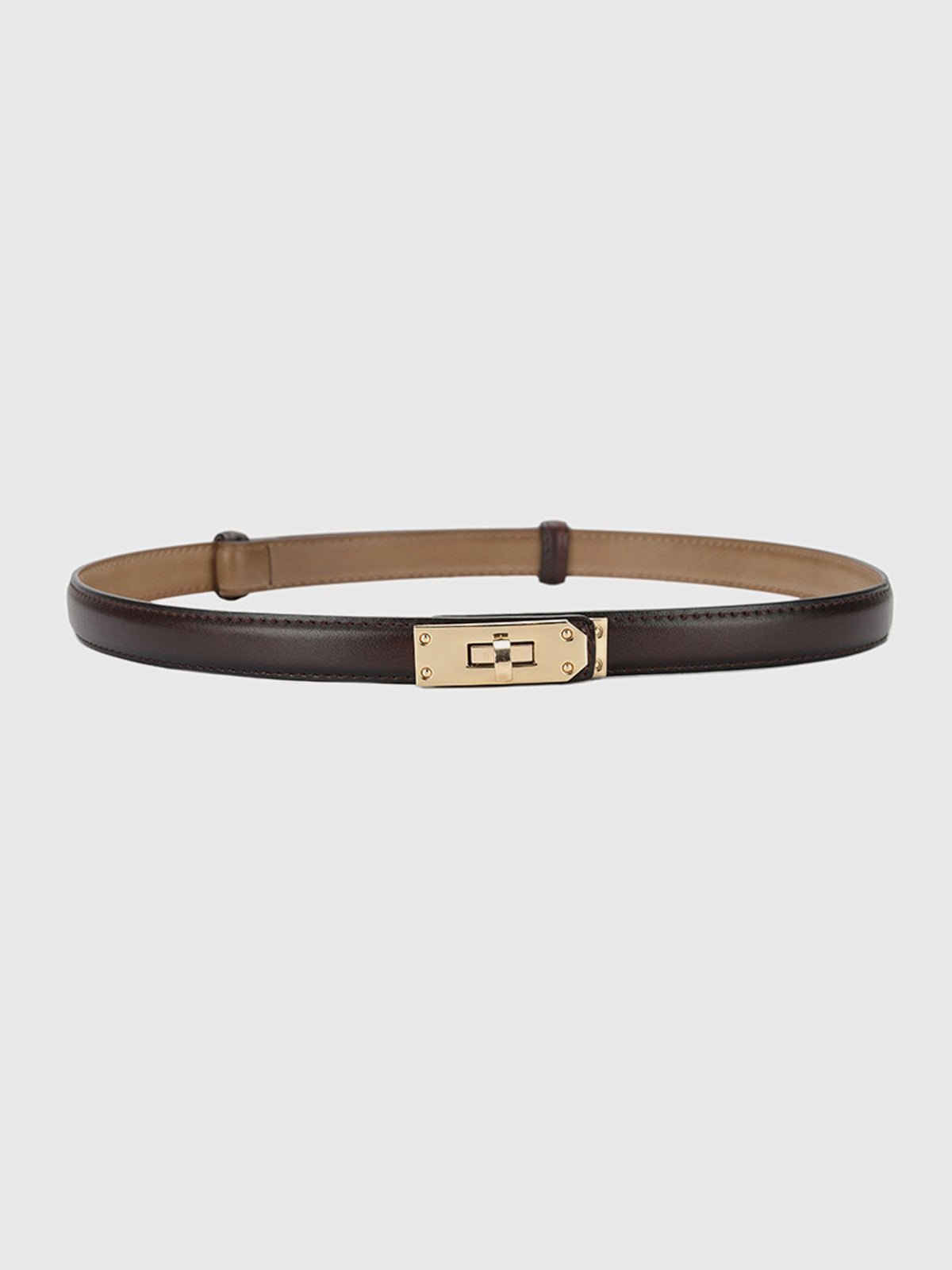 Rolo Belt - Regular Fit Slim Polyurethane Waist Accessory for Casual Style 3