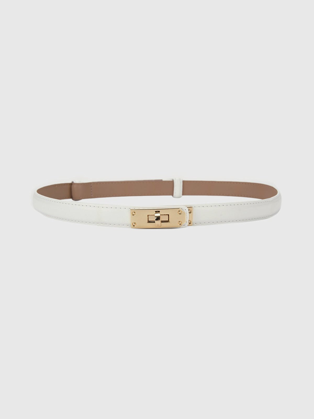 Rolo Belt - Regular Fit Slim Polyurethane Waist Accessory for Casual Style 4