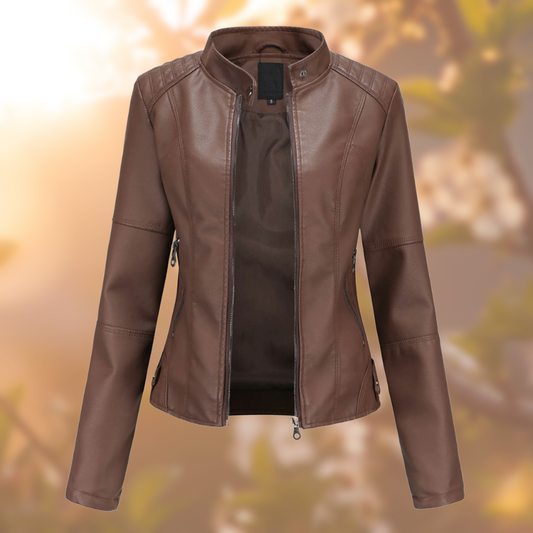 Ruby Unique Black Leather Jacket - Premium Quality, Comfortable Tailored Fit 1