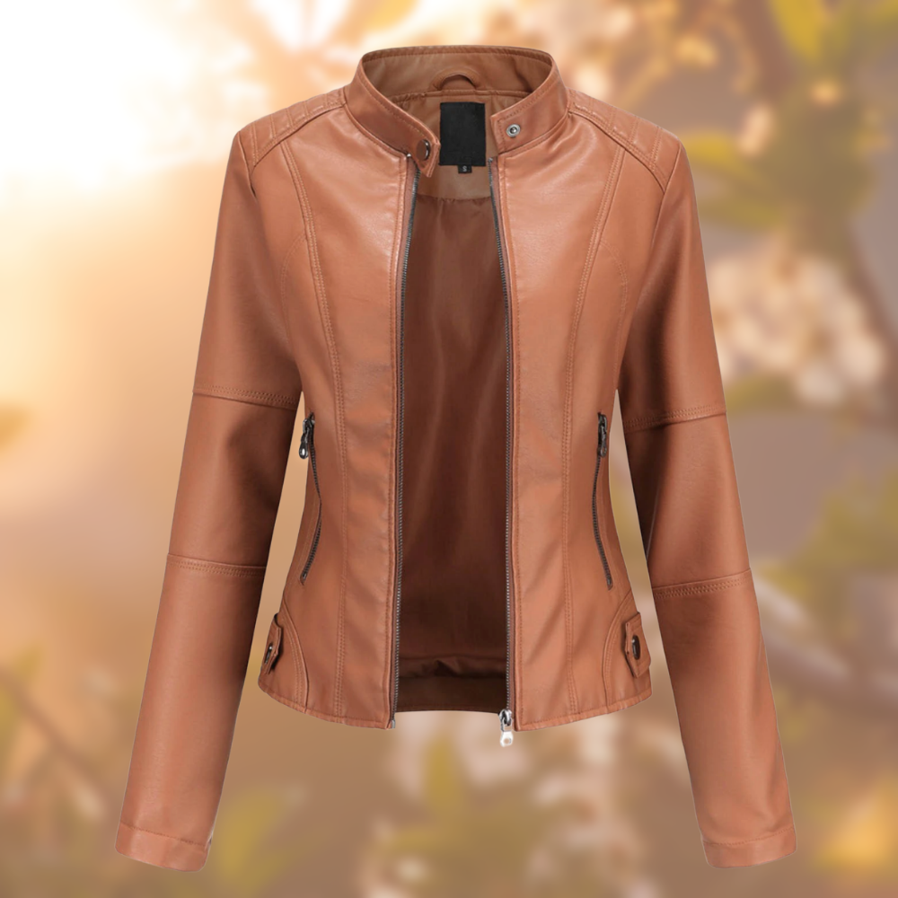Ruby Unique Black Leather Jacket - Premium Quality, Comfortable Tailored Fit 2