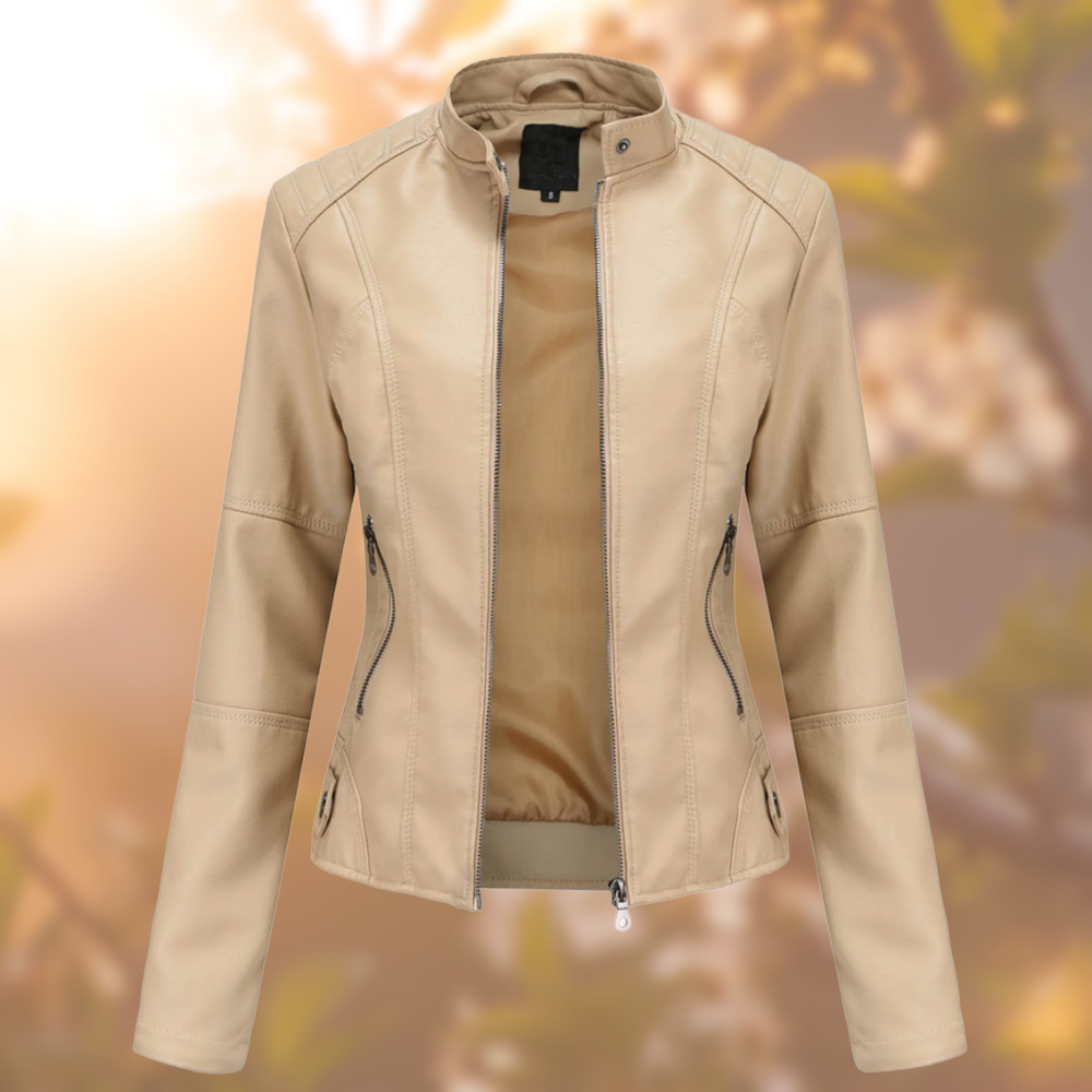 Ruby Unique Black Leather Jacket - Premium Quality, Comfortable Tailored Fit 3