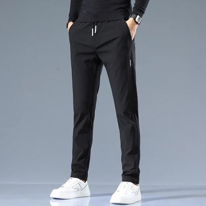 Savoni Slim Fit Cotton Pants - Breathable Fabric, Straight Leg Design 2