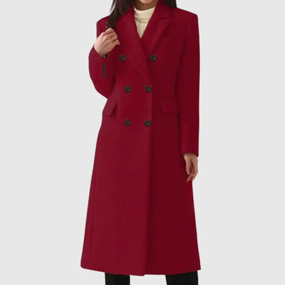 Scarlett women's double-breasted wool coat
