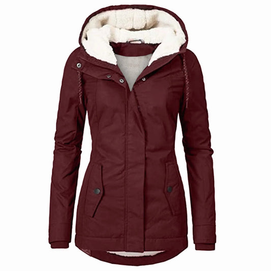 Scarlett women's fleece-lined hooded parka