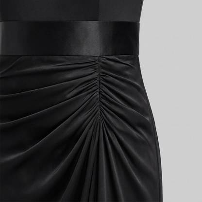 Serena - Long Sleeve Maxi Dress with Sequin Splice, Elegant Floor-Length Gown 5