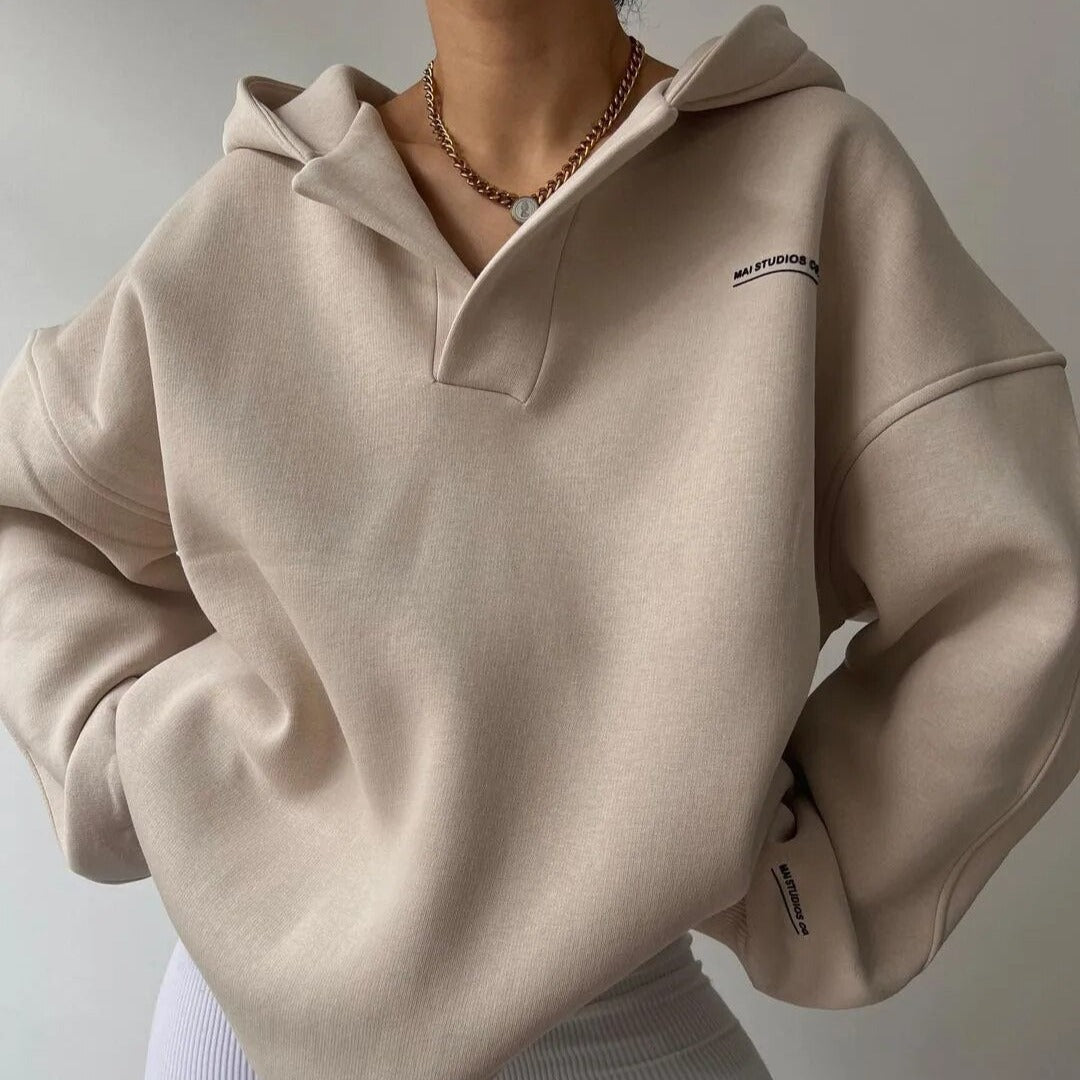 Sienna Modern Crewneck Sweater - Soft Cozy Fit for Versatile Style 1