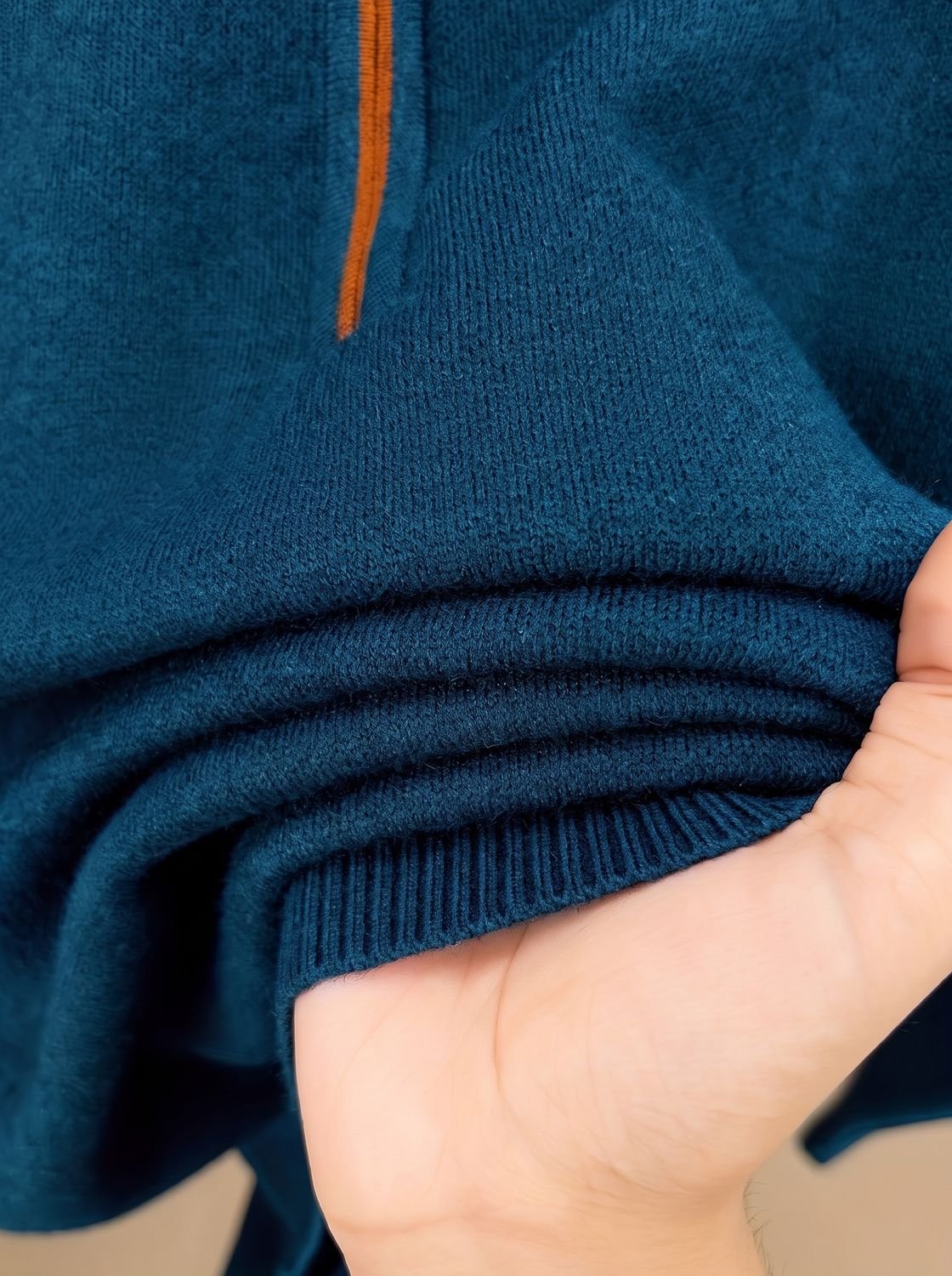 Simon Half-Zip Sweater - Soft Fabric, Stand-Up Collar, Relaxed Fit 6