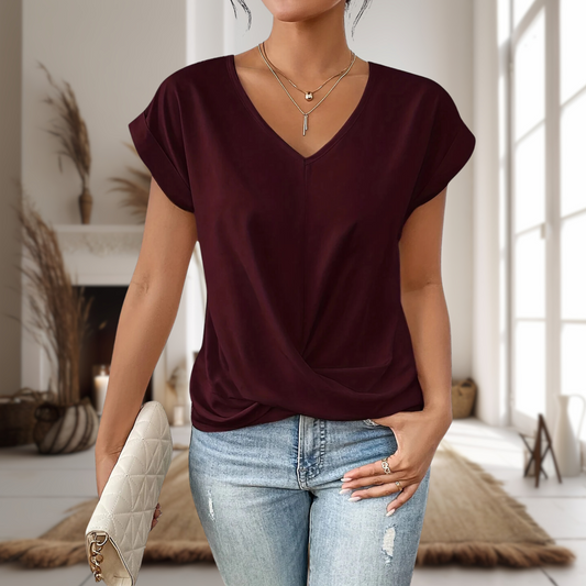 Sweetheart Neck T-Shirt for Women — Lightweight & Breathable 0