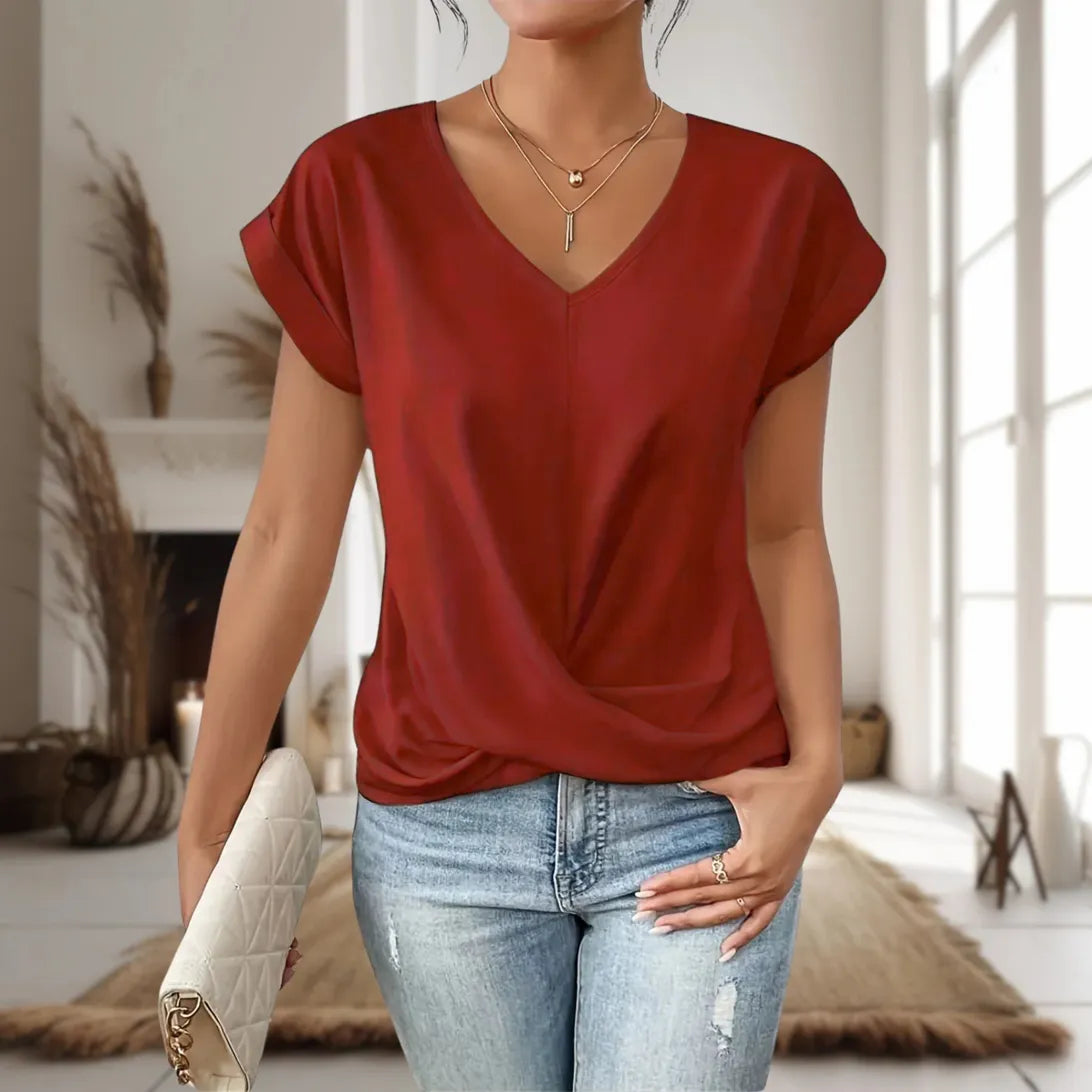 Sweetheart Neck T-Shirt for Women — Lightweight & Breathable 3