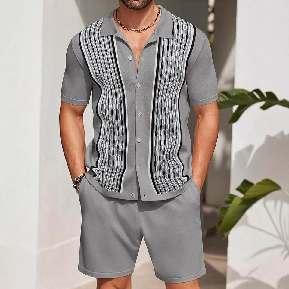 Tango - Knitted Suit Set with Regular Fit & Monochromatic Design for Casual Style 2