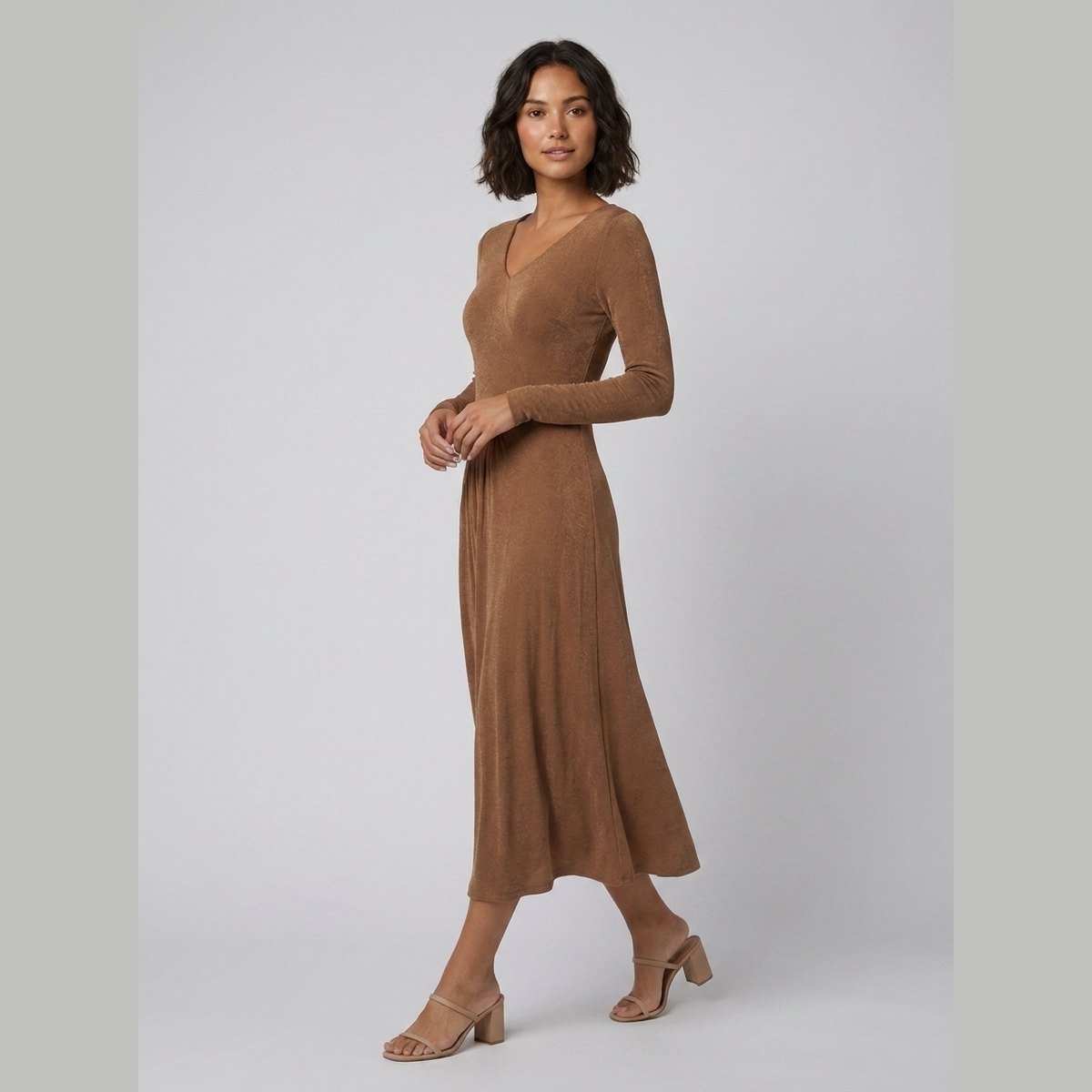 Tanja Jersey Midi Dress - Soft Stretchy Summer Dress for Versatile Style 1