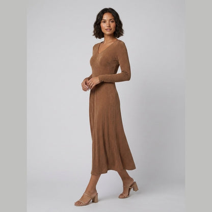 Tanja Jersey Midi Dress - Soft Stretchy Summer Dress for Versatile Style 1