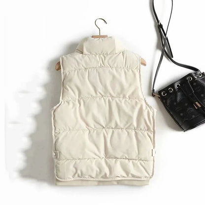 Tatum Quilted Vest - Lightweight Insulated Stand Collar Outerwear with Pockets 5