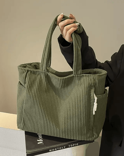 Tilda Tote Bag - Ribbed Design, Spacious Interior & Versatile Carry Options 1