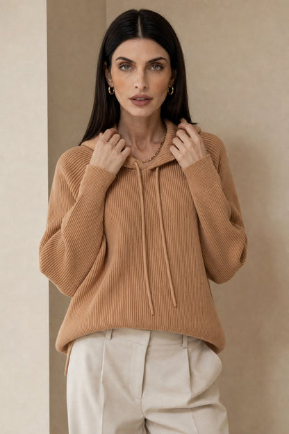 UrbanEase Classic Hoodie - Cashmere-Merino Wool Blend for Cozy Comfort 10