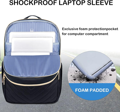 UrbanEdge Lightweight Waterproof Laptop Backpack with USB Charging Port 2