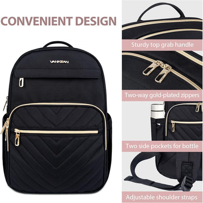 UrbanEdge Lightweight Waterproof Laptop Backpack with USB Charging Port 5