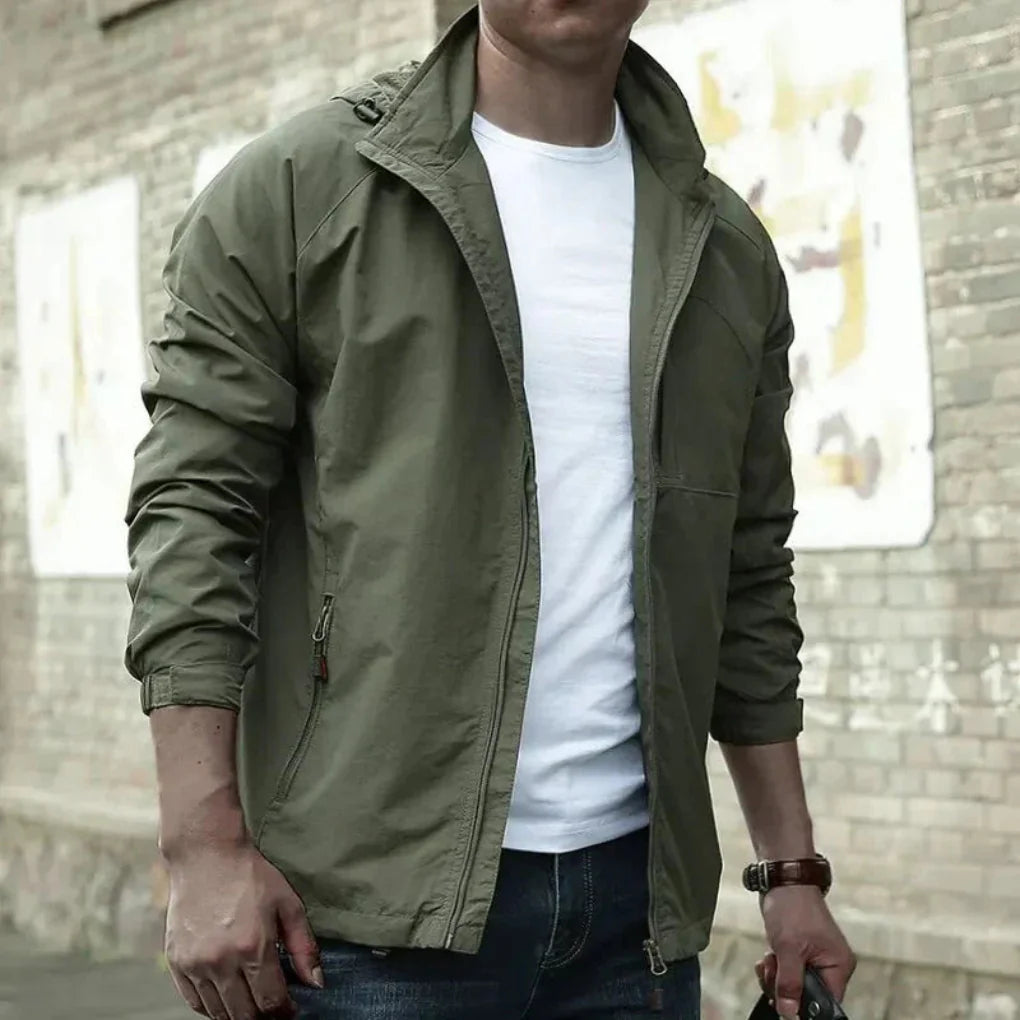 Versatile Lightweight Transitional Jacket - Breathable Water-Resistant Blend for All Seasons 1