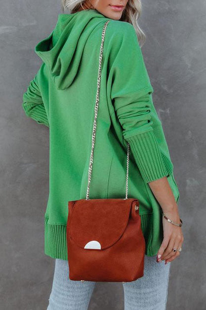 Waverly Oversized Henley Hoodie - Soft Pullover with Snap-Button Placket and Chest Pocket 4