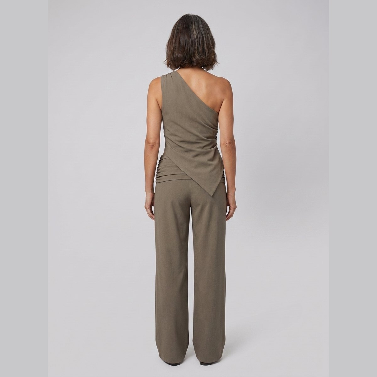 Wren One-Shoulder Top - Asymmetric Hem Woven Going Out Top for Stylish Events 3